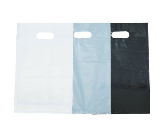 カラーポリ手提げ袋S　0.08X250X400　黒　20枚入画像