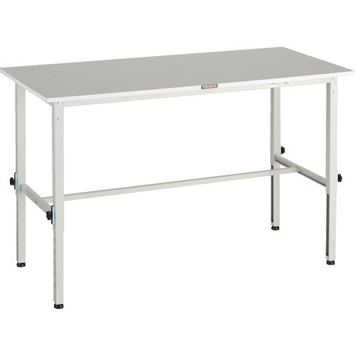 RAEM2型高さ調節作業台 天板 1500×900×650-950mm 脚部:ﾎﾜｲﾄ 1台画像