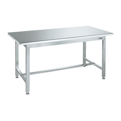 ステンレス作業台　Ｈ７４０ｍｍ（天板Ｒ付・ＳＵＳ３０４）　ＳＵＳ３－１５７Ｒ