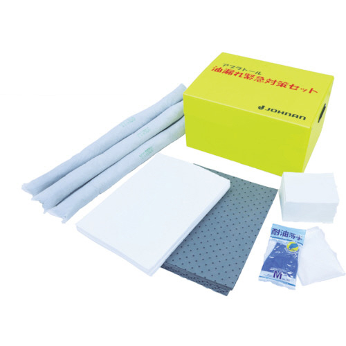 油吸着材 ｱﾌﾞﾗﾄｰﾙ 緊急対策ｾｯﾄ A 1ｾｯﾄ画像