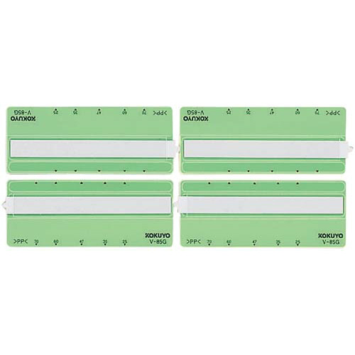フォルダー用見出しビニラベル８５ｍｍ緑１００片入画像
