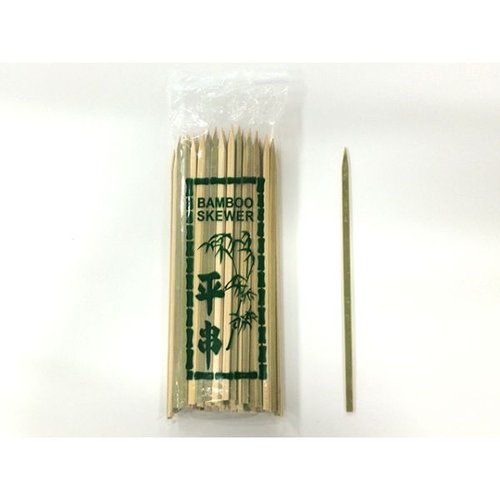 竹平串 21cm 100本入 マスキ 長さ21cmの串が整然と並んでいるパッケージの様子