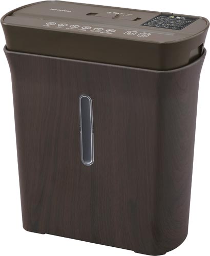 パーソナルシュレッダー　クロスカット　ブラウン画像