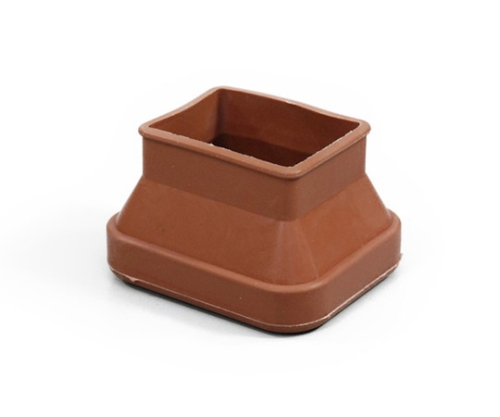 フリーサイズゴム脚キャップ(バラ) 長角 茶 30×40～40×52mm用画像