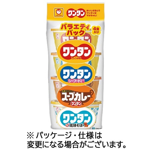 マルちゃん ワンタン バラエティパック 1パック(4食)画像