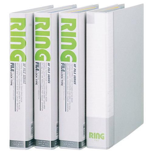 ﾘﾝｸﾞﾌｧｲﾙ NFｼﾘｰｽﾞ A4ﾀﾃ 2穴 340枚収容 背幅55mm ﾗｲﾄｸﾞﾚｰ 1冊画像