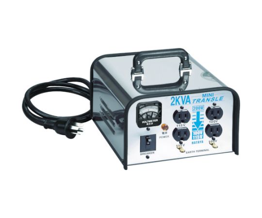 ミニトランスル　降圧型　単相200V→100・115V　2.0KVA