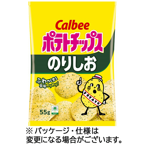 ﾎﾟﾃﾄﾁｯﾌﾟｽ のりしお 55g 1ｾｯﾄ(16ﾊﾟｯｸ)画像