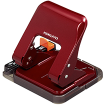 2穴ﾊﾟﾝﾁ ﾗｸｱｹ 25枚穿孔 赤 1台画像