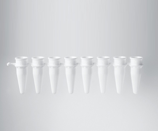 トレフ qPCRチューブ 0.2mL 8連チューブ ホワイト 1箱（125個入）画像