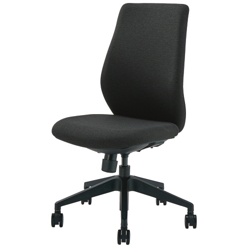 ﾚｸﾁｪ ﾊｲﾊﾞｯｸ 肘なし 布 ﾀﾞｰｸｸﾞﾚｰ 1脚