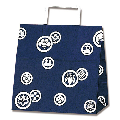 手提げ紙袋（紋所・平紐・幅260×マチ160×高さ260mm）画像