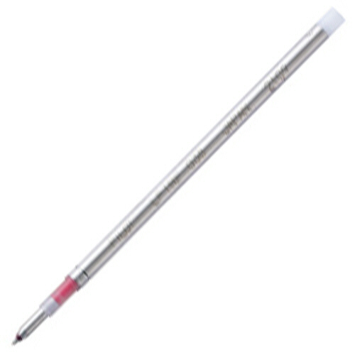 フリクションボール2ビズ・3ビズ芯　超極細0.38mm　ブラック&レッド(各色1本)　1パック(2本) パッケージから取り出された2本の黒と赤のペンが並んでいる様子