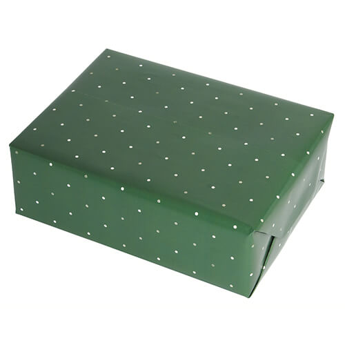 ドット包装紙 グリーン画像