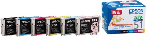 純正インク　ＩＣ６ＣＬ５１　６色パック×３画像
