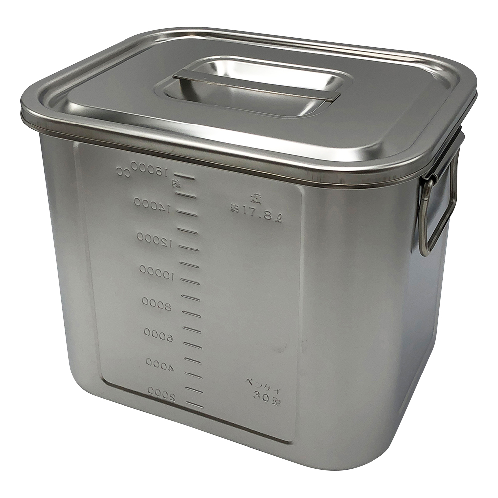 角型目盛付ポット　(取手付き)　17.8L画像