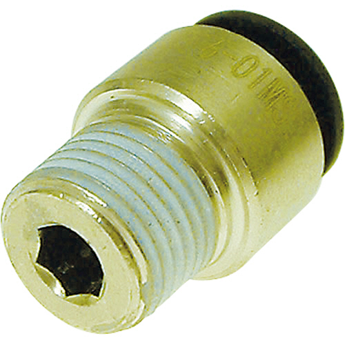 ﾀｯﾁｺﾈｸﾀｰﾌｧｲﾌﾞ 六角穴付ﾒｲﾙｺﾈｸﾀｰ 6mm･R1/8 1個画像