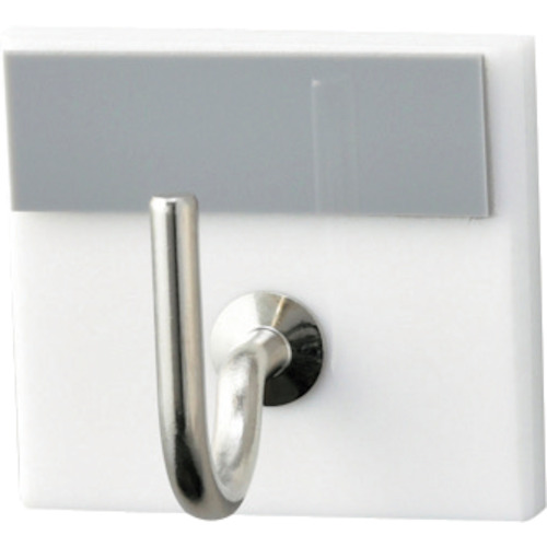 緑十字　キーハンガー　グレー　３０×３３ｍｍ　裏面テープ付　アクリル製　キーハンガー１Ｒ（８）画像