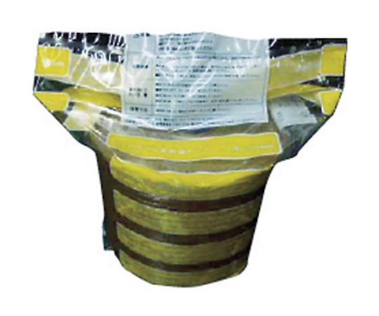 地中埋設向けペトロラタム防食テープ No.59HN（難燃性） 1.1mm×100mm×10m 巻きつけられた状態で、黒い防食テープのテクスチャが見える。