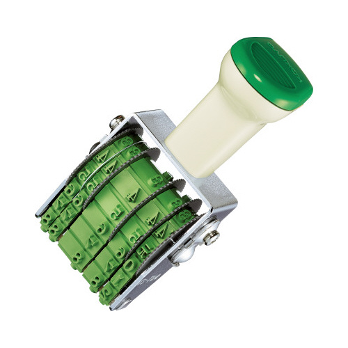 回転印欧文日付　飛日付４号　手形用　明朝体画像