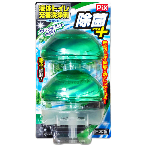 Pix 除菌+液体ﾄｲﾚ芳香洗浄剤 ﾅﾁｭﾗﾙﾐﾝﾄの香り 80g/個 1ﾊﾟｯｸ(2個)画像