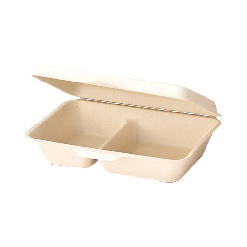 紙製モールドフードパック仕切付Ｍ　２５枚入×８画像