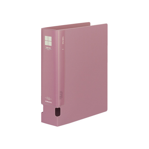 チューブファイルＰＰ桃Ａ４縦背幅７４ｍｍ