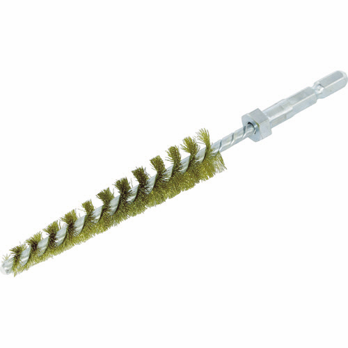 六角軸ﾃｰﾊﾟｰﾈｼﾞﾘﾌﾞﾗｼ 真鍮線 0.15Φ 8Φ-16Φ穴用 1本画像