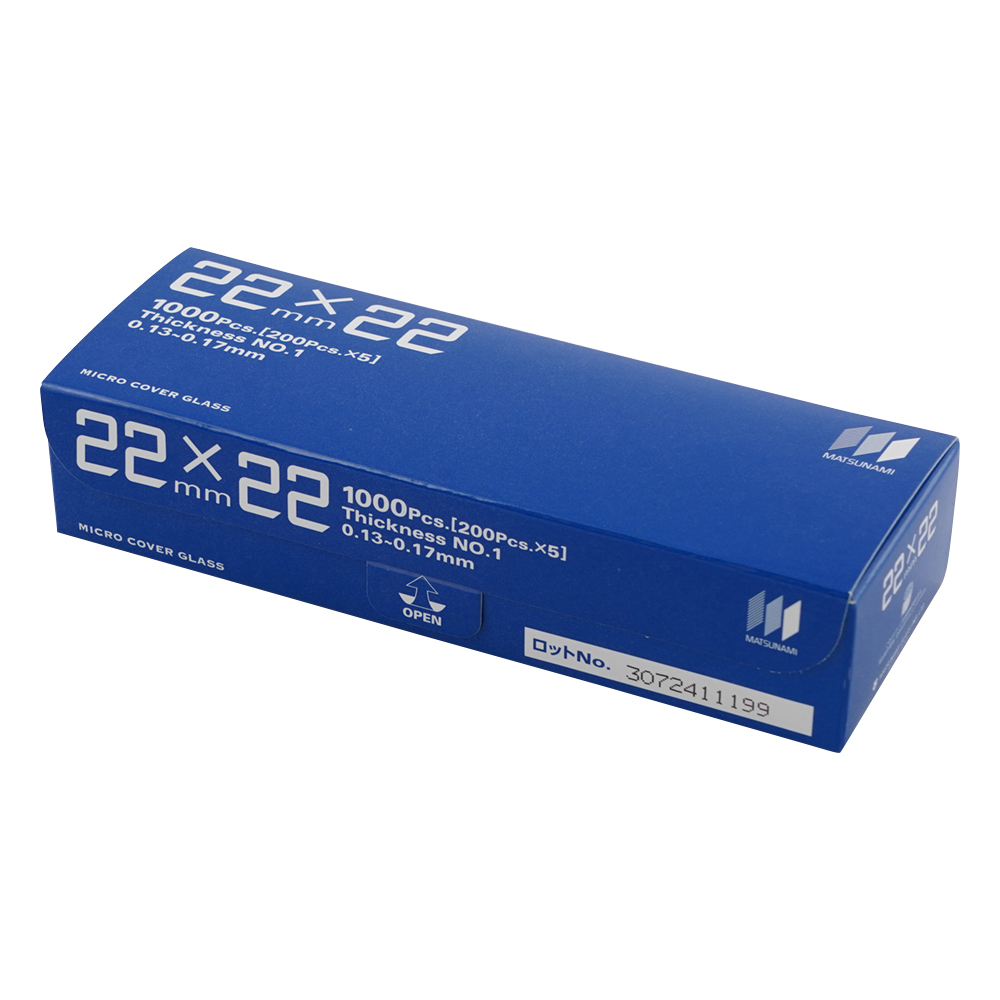 マツナミカバーグラス(No.1) 22×22mm 1000枚入画像