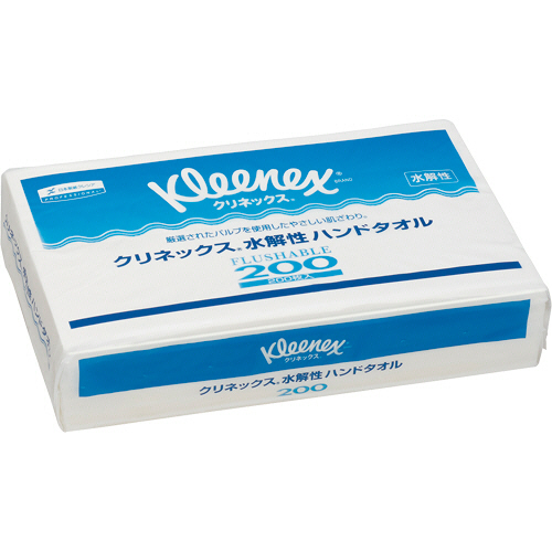 クリネックス　水解性　ハンドタオル200　200枚　1パック画像