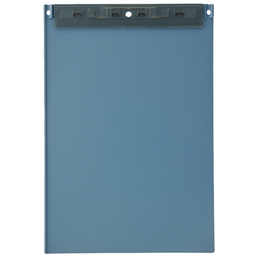 Mutual 超薄型ｸﾘｯﾌﾟﾎﾞｰﾄﾞ(ﾌｯｸ穴付) A4ﾀﾃ ｽﾚｰﾄﾌﾞﾙｰ 1個画像