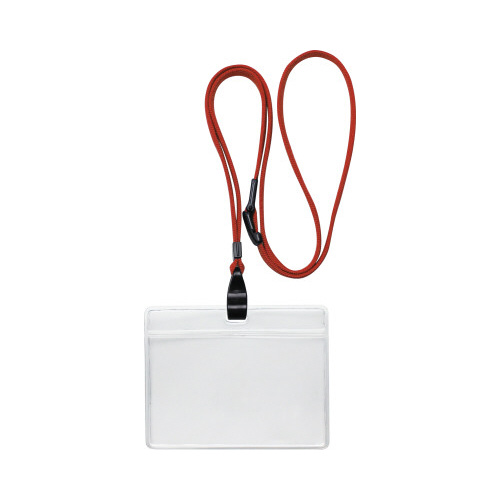 吊下げ名札　エコノミータイプ　１０個入　赤画像