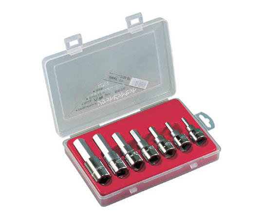 六角ソケットビット 寸法(差込角12.7mm) 7本セット 5～17mm画像