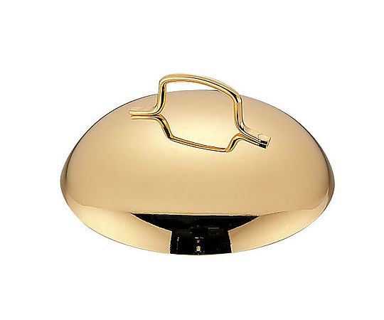 TKG18-8プチ中華鍋用蓋 金メッキ付 10cm用画像
