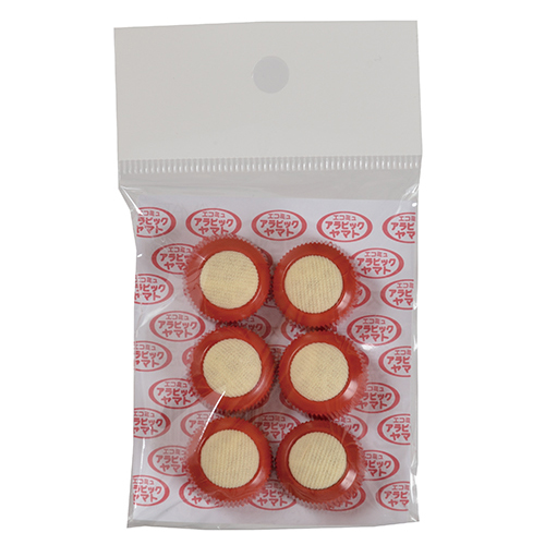 ｴｺﾐｭ ｱﾗﾋﾞｯｸﾔﾏﾄ ｽﾎﾟﾝｼﾞｷｬｯﾌﾟ 1ﾊﾟｯｸ(6個)画像