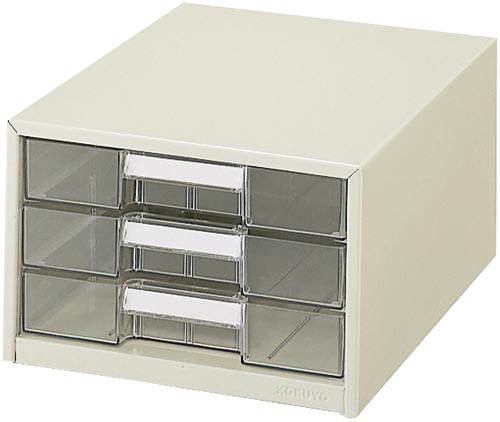 レターケース透明プラスチック引き出しＡ４　３段画像