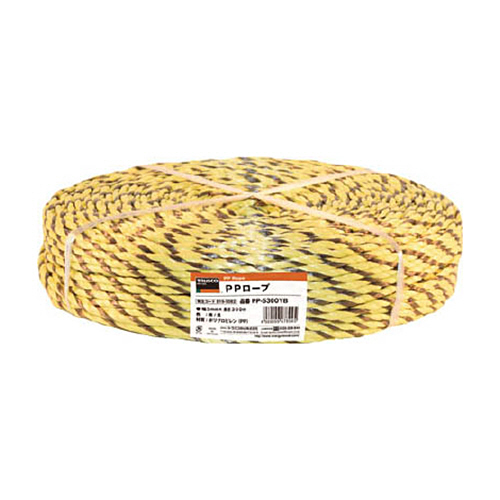 PPﾛｰﾌﾟ 幅5mm×長さ300m 黄黒 1巻画像