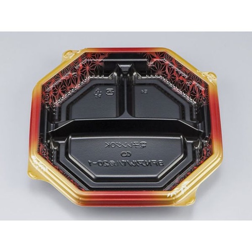 シーピー化成 弁当容器 BFNアルバ八角20-1 晶葉 本体 発泡画像