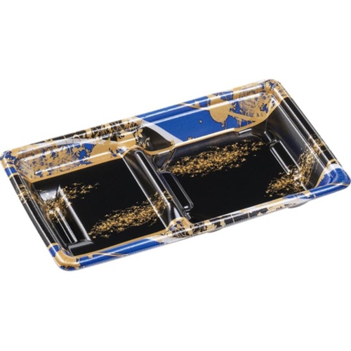 エフピコ 冷麺容器 SBセット26-15-1A 本体 流華青画像