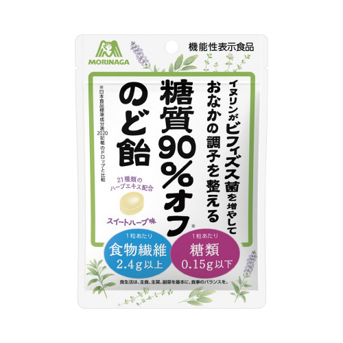 糖質９０％オフのど飴　５８ｇ画像