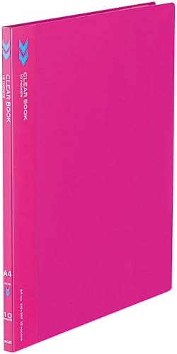 クリヤーブックＫ２　固定式Ａ４縦１０Ｐピンク１０冊画像