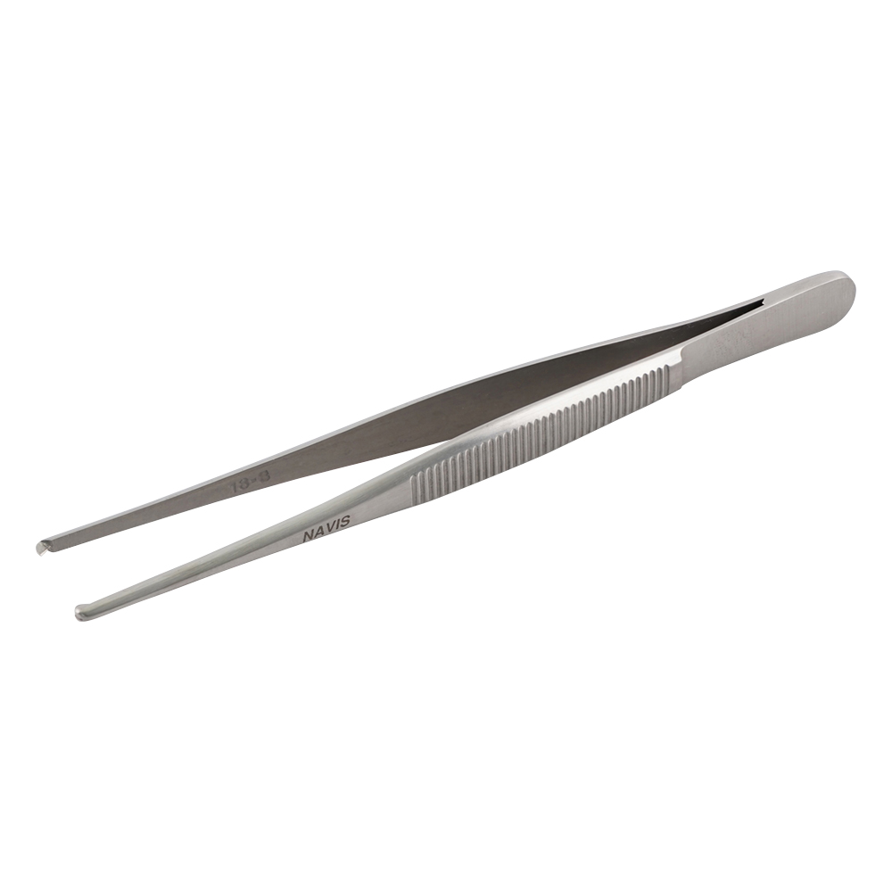 外科ピンセット 細筋有鈎 130mm