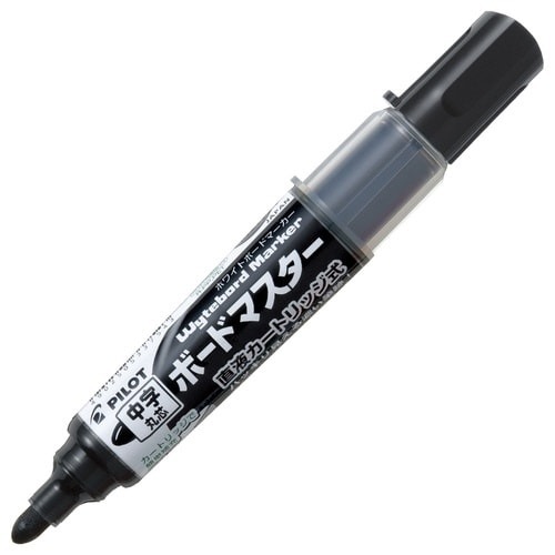 ボードマーカー　ボードマスター　中字丸芯　黒