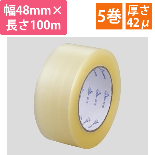 OPPテープ　48mm×100m×42μm　5巻入