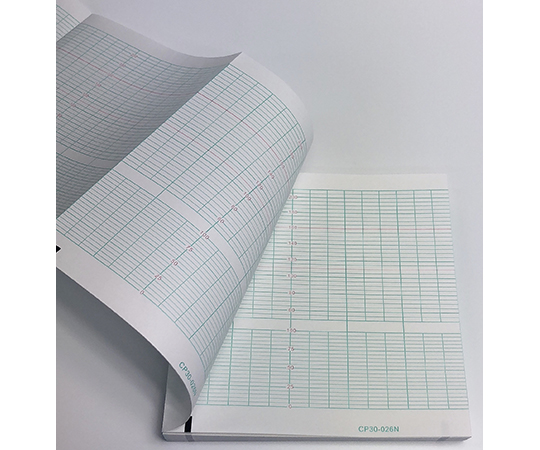 分娩監視用記録紙　幅152mm×長30m/折150mm（折り畳み型・赤境界線）　20冊入