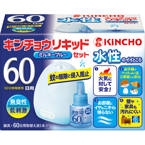 水性ｷﾝﾁｮｳﾘｷｯﾄﾞ 60日 無臭性 ﾐﾙｷｰﾌﾞﾙｰｾｯﾄ 1ﾊﾟｯｸ画像
