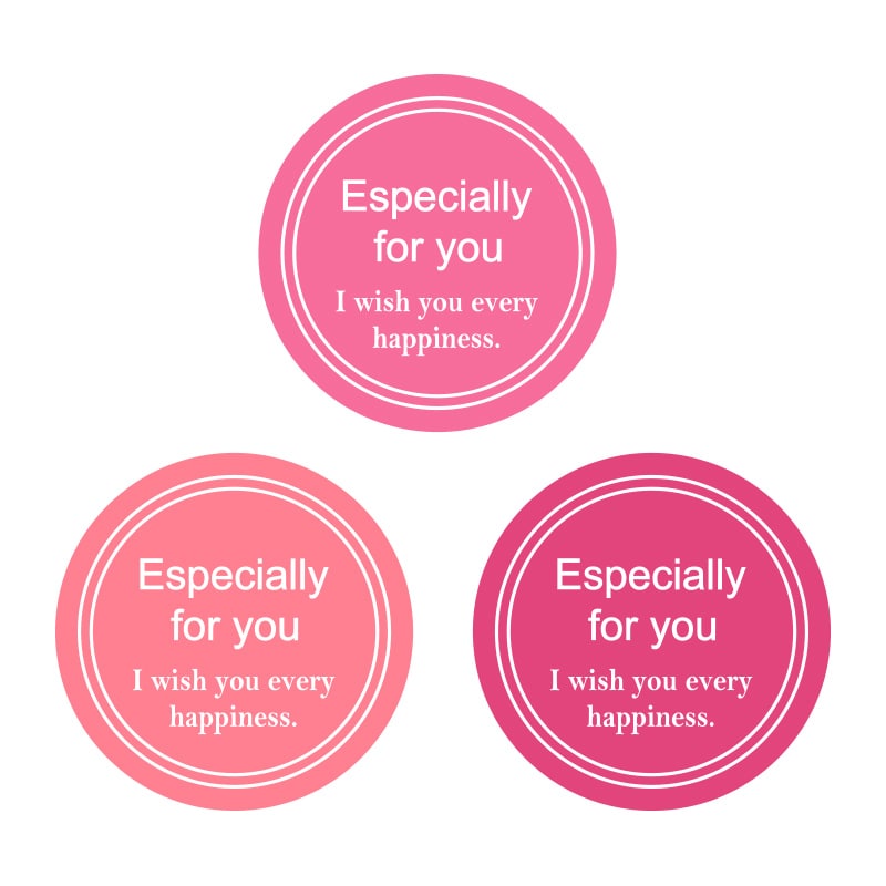 業務用ギフトシール　スタイリッシュＣ　ピンク画像