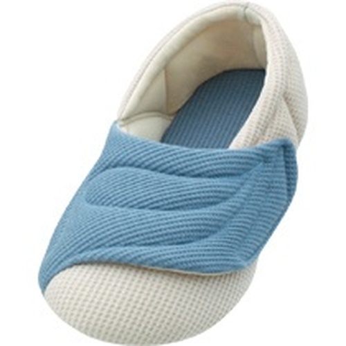 あゆみ　ワイドベルトワッフル　ブルー　LL(25.0-26.0cm)　左足　1個画像