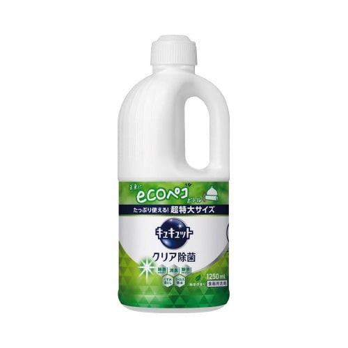 キュキュット　クリア除菌　緑茶　詰替用１２５０ｍｌ画像