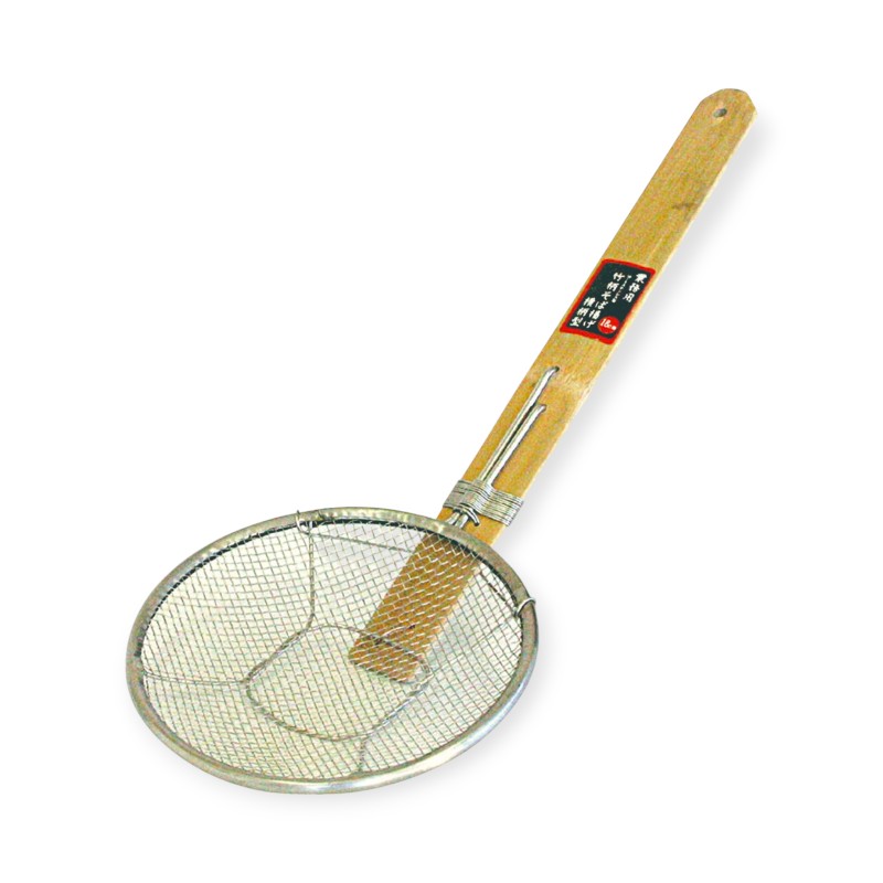 そば用品 SD 18-8竹柄そば揚げ 横型 18cm画像
